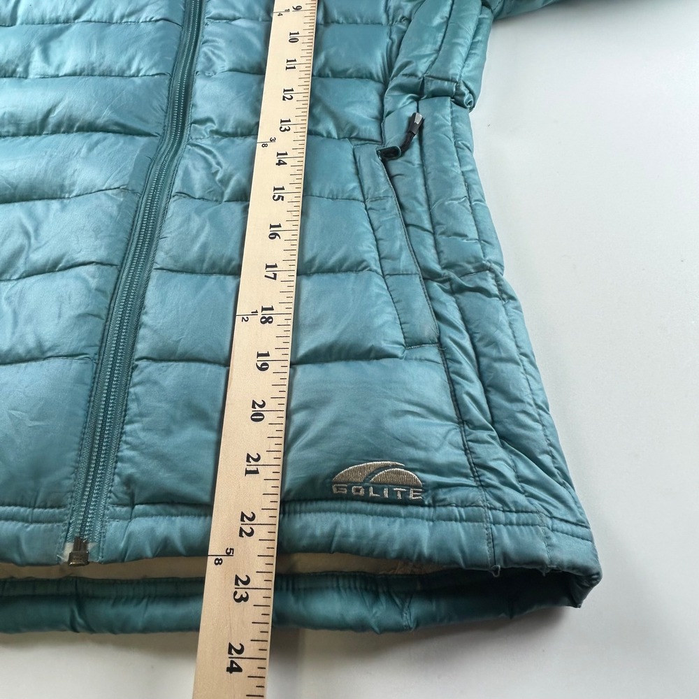 GoLite WMNS XS 800 Down Puffer Jacket Teal Blue Pertex Microlight Eco Full Zip - Picture 8 of 13